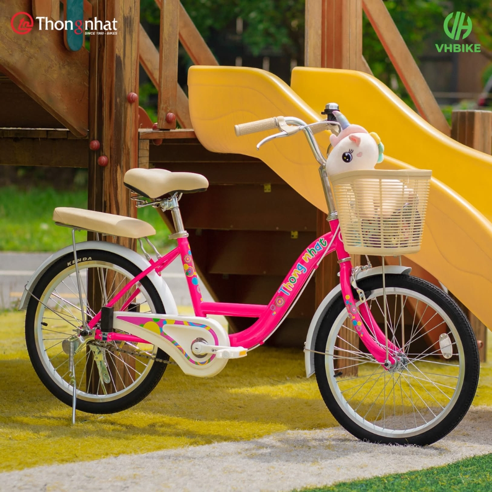 Xe đạp Thống Nhất Bubbles 20 inch là lựa chọn lý tưởng dành cho trẻ em từ 7–10 tuổi.