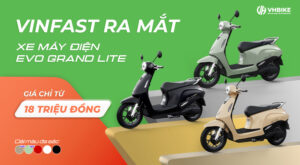 VinFast ra mắt xe máy điện Evo Grand Lite, giá chỉ từ 18 triệu đồng