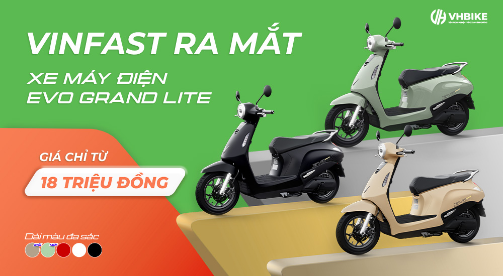 VinFast ra mắt xe máy điện Evo Grand Lite, giá chỉ 18 triệu đồng