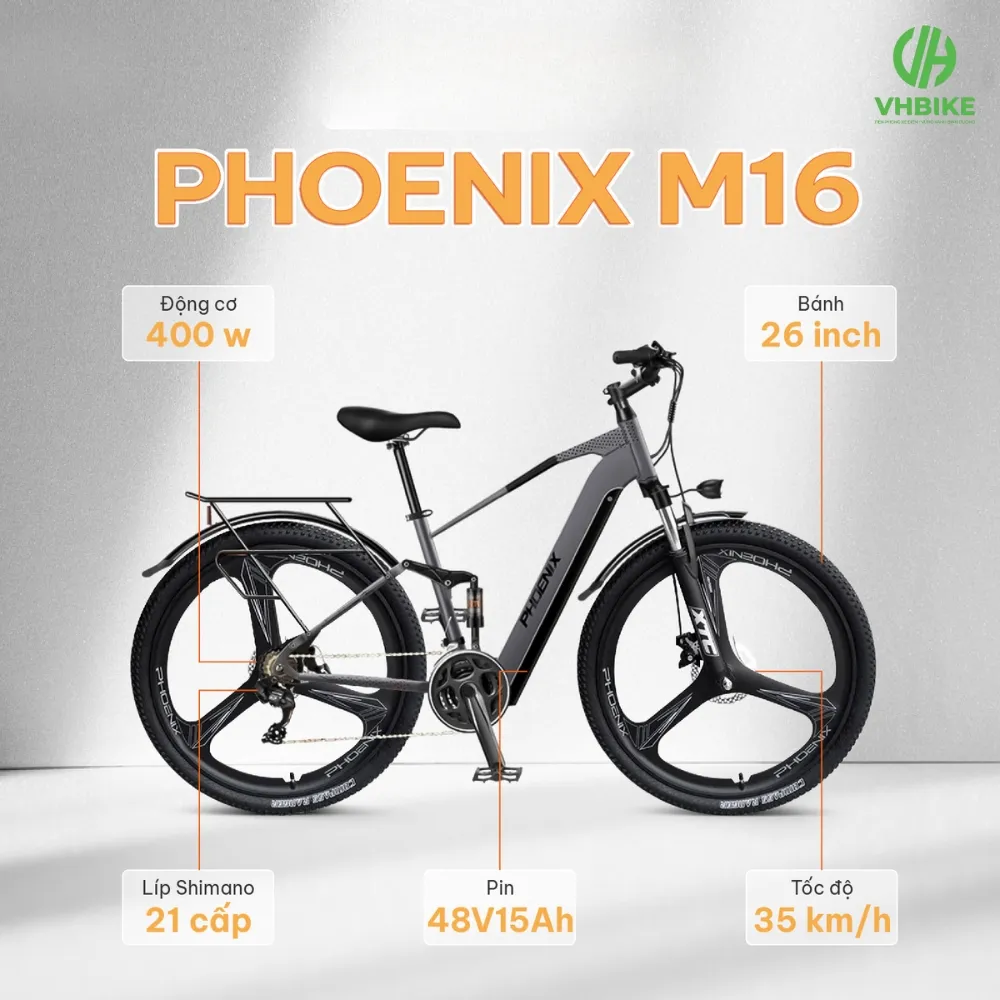 Xe đạp trợ lực điện Phoenix M16