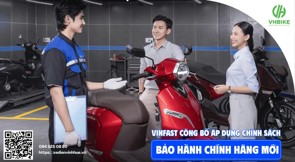 Chính sách bảo hành VinFast: 6 năm cho xe – 8 năm cho pin xe máy điện LFP, không giới hạn số km
