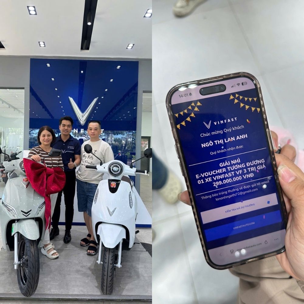 Chuyển đổi xanh - Rinh ngay VF 7 - VINFAST tặng 27,5 TỶ ĐỒNG cho khách hàng mua xe máy điện