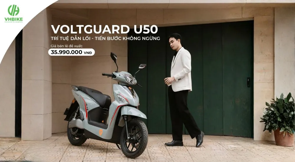 Yadea Voltguard U50: Tân binh xe điện “đầy sức nặng” trong tầm giá 40 triệu