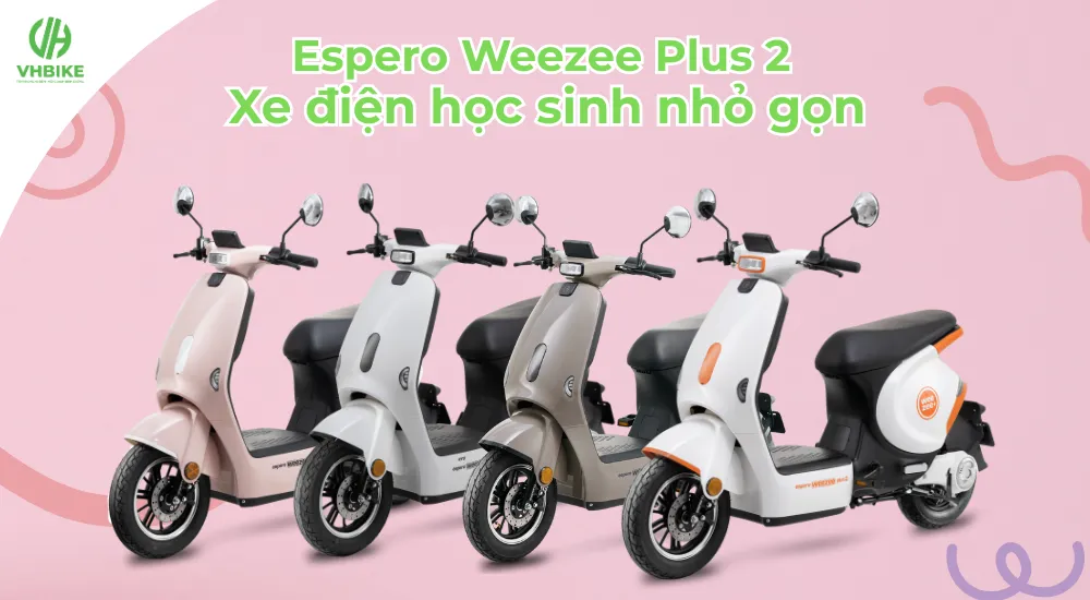 Espero Weezee Plus 2 – xe điện học sinh nhỏ gọn, không cần bằng lái