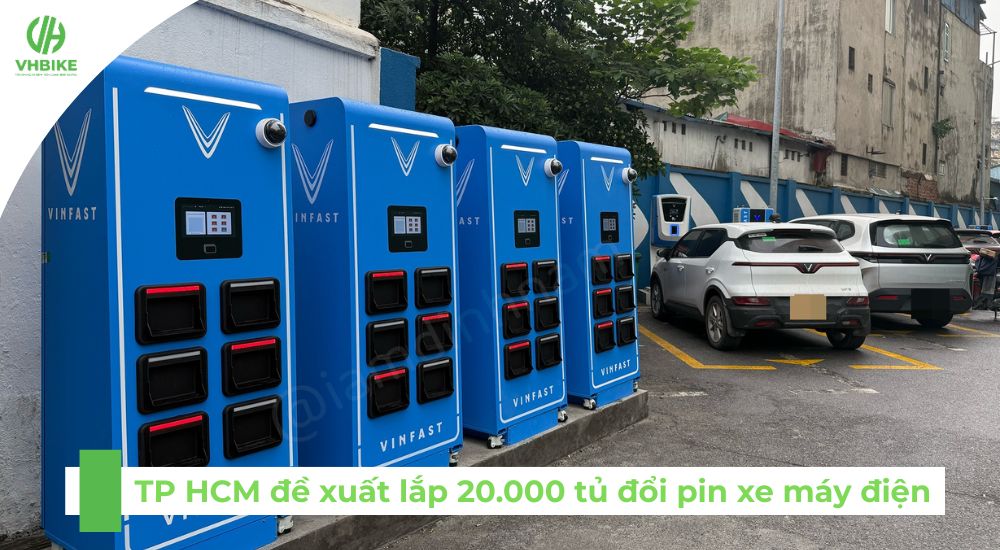 TP HCM đề xuất lắp 20.000 tủ đổi pin xe máy điện: Bước đệm quan trọng cho xe điện phát triển