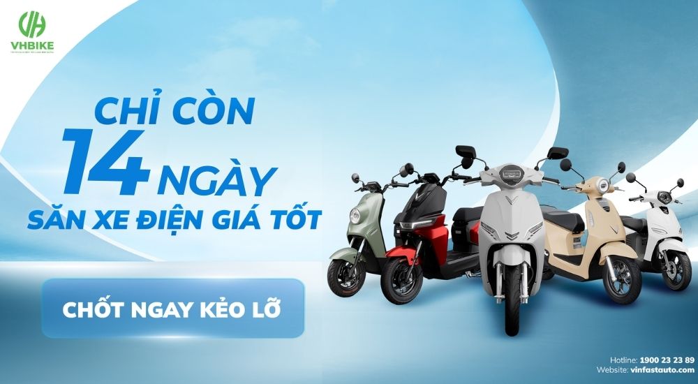 Ưu đãi mua mua xe máy điện VinFast giảm đến 12% sắp kết thúc